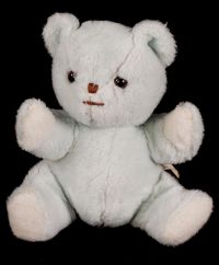 Eden Teddy Bear Baby Blue Plush Stuffed Animal Lovey Vtg